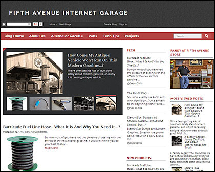 Fifth Avenue Internet Garage Responsive Blog